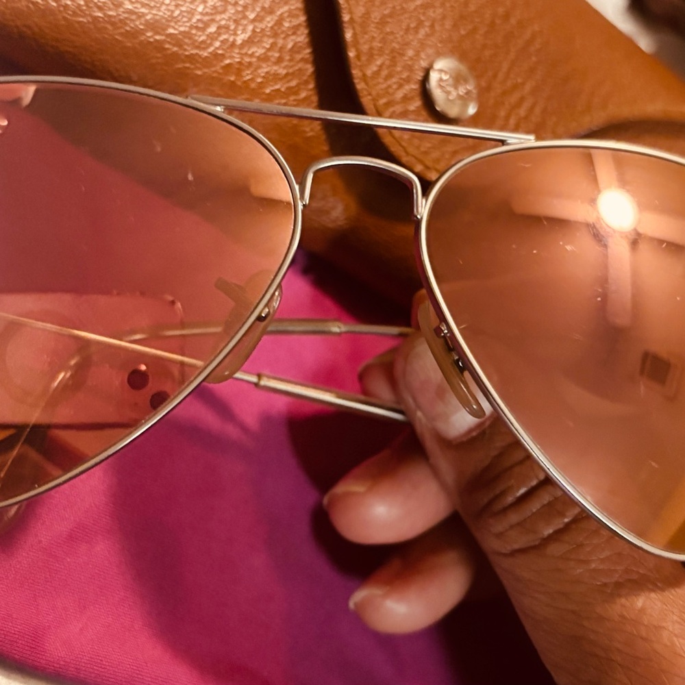 Ray-Ban Gold Aviator Sunglasses